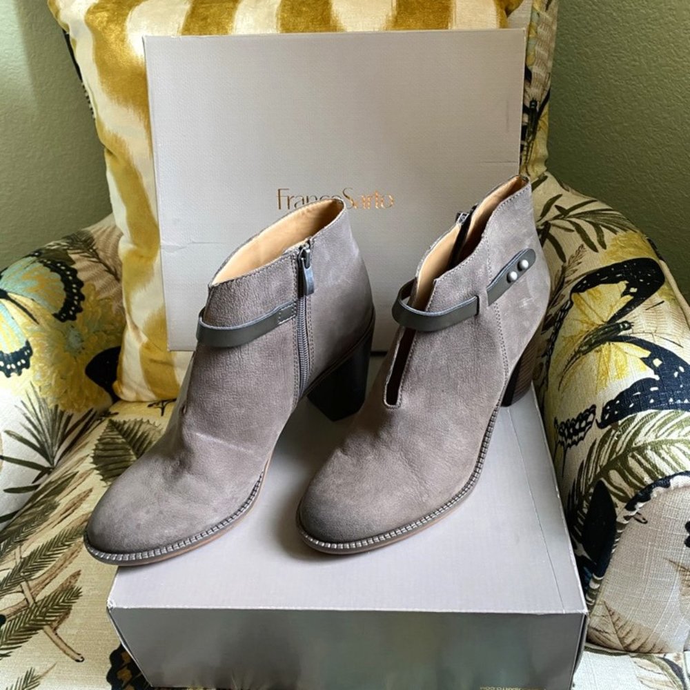 NWT Franco Sarto Grey Booties in Box Size 9 1/2 M